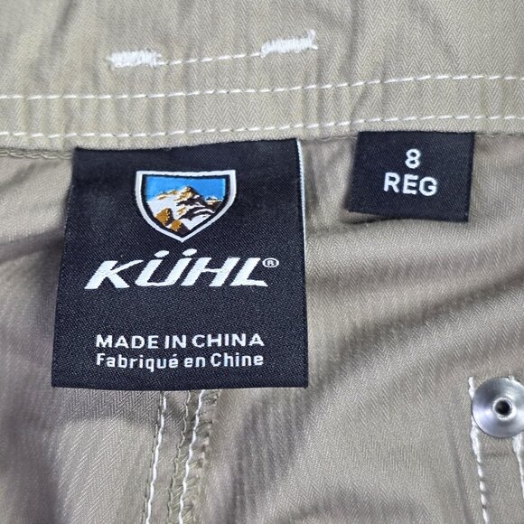 Kuhl Pants Womens 8 Regular Khaki Straight Leg Hiking Outdoor Stretch Athleisure - Picture 4 of 15